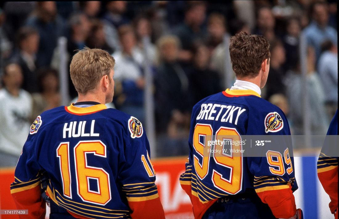 1995-96 Brett Hull St. Louis Blues Stanley Cup Play-Offs Game Worn Jersey
