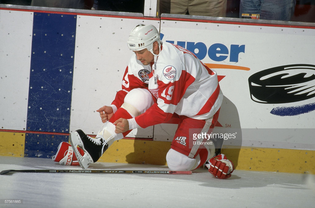 1983-84 Steve Yzerman Detroit Red Wings Game Worn Jersey - Rookie
