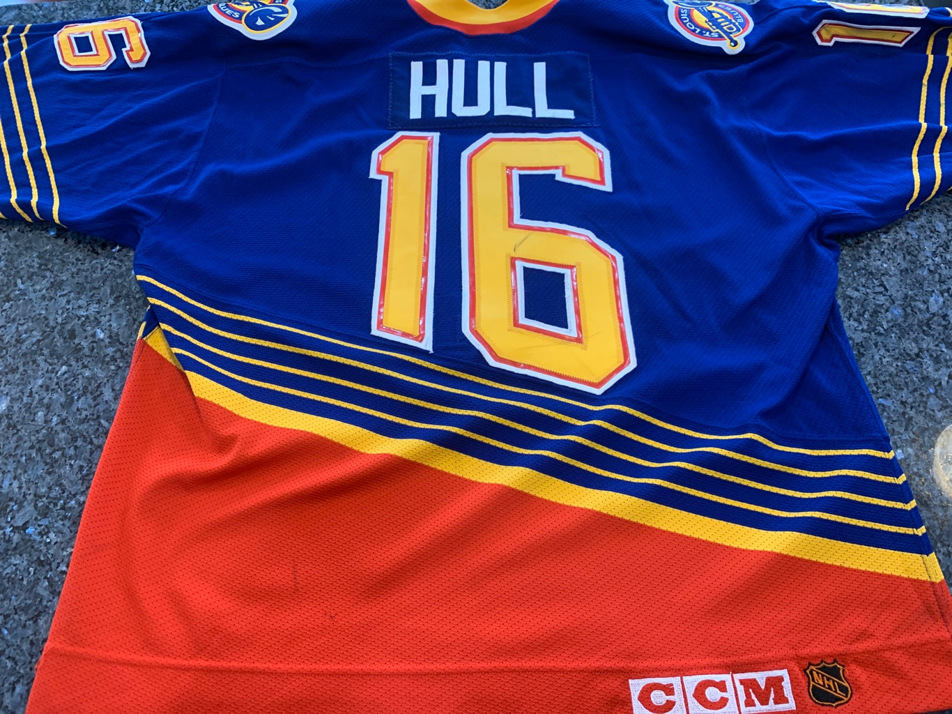 Brett Hull's 1993-94 St. Louis Blues Game-Worn Captain's Jersey 