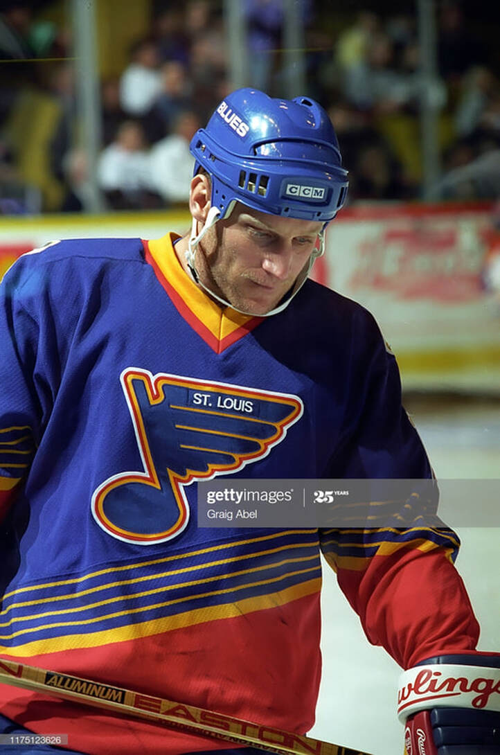 BRETT HULL  St. Louis Blues 1995 Home CCM Throwback NHL Hockey Jersey